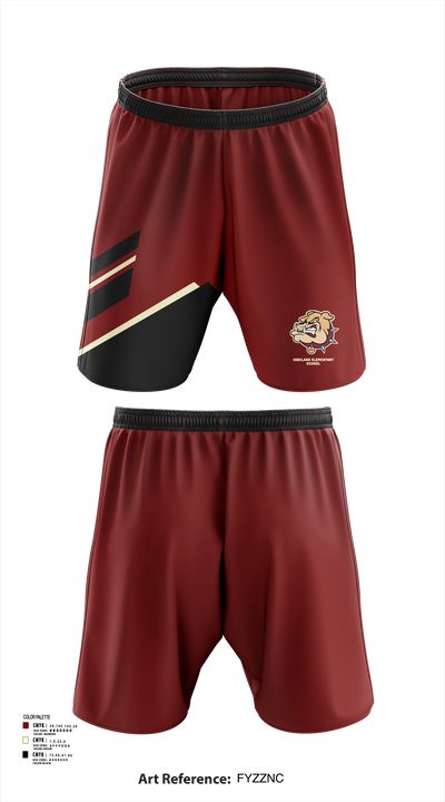 Highland Elementary School 78596819 Athletic Shorts With Pockets - 111