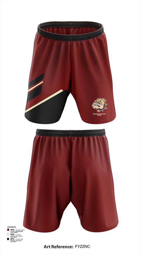 Athletic Shorts With Pockets, Highland Elementary School, Spirit Store, Teamtime, Team time, sublimation, custom sports apparel, team uniforms, spirit wear, spiritwear, sports uniforms, custom shirts, team store, custom team store, fundraiser sports, apparel fundraiser