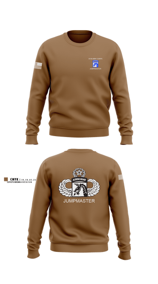 Crew Neck Sweatshirt, 112th Signal Jumpmaster, Army, Teamtime, Team time, sublimation, custom sports apparel, team uniforms, spirit wear, spiritwear, sports uniforms, custom shirts, team store, custom team store, fundraiser sports, apparel fundraiser