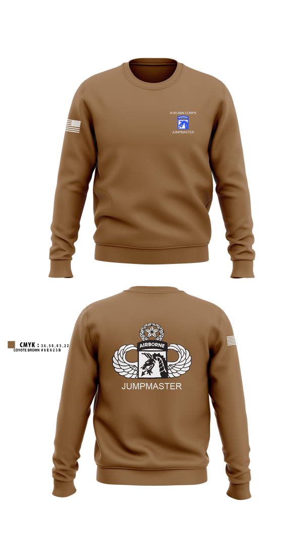 Crew Neck Sweatshirt, 112th Signal Jumpmaster, Army, Teamtime, Team time, sublimation, custom sports apparel, team uniforms, spirit wear, spiritwear, sports uniforms, custom shirts, team store, custom team store, fundraiser sports, apparel fundraiser