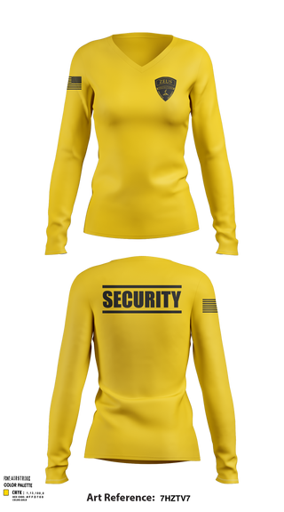 Womens Long Sleeve Vneck Shirt, Zeus Protections, Police, Teamtime, Team time, sublimation, custom sports apparel, team uniforms, spirit wear, spiritwear, sports uniforms, custom shirts, team store, custom team store, fundraiser sports, apparel fundraiser