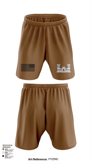Athletic Shorts With Pockets, 250TH ENGINEERING COMPANY, National Guard, Teamtime, Team time, sublimation, custom sports apparel, team uniforms, spirit wear, spiritwear, sports uniforms, custom shirts, team store, custom team store, fundraiser sports, apparel fundraiser