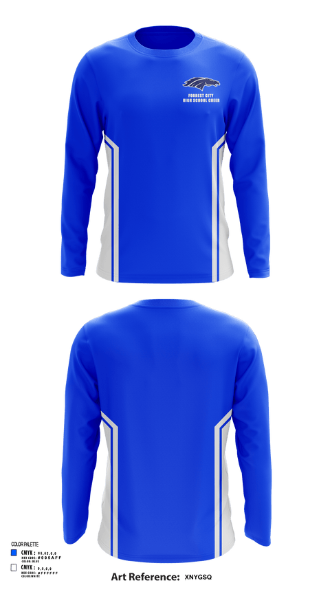 Long Sleeve Performance Shirt, Forrest City High School Cheer, Cheer, Teamtime, Team time, sublimation, custom sports apparel, team uniforms, spirit wear, spiritwear, sports uniforms, custom shirts, team store, custom team store, fundraiser sports, apparel fundraiser