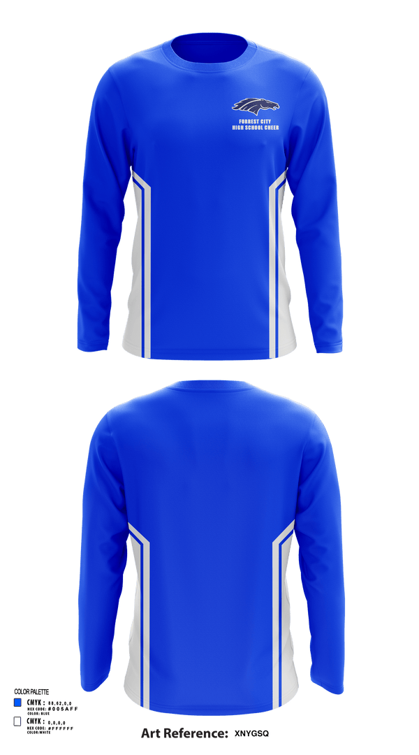 Long Sleeve Performance Shirt, Forrest City High School Cheer, Cheer, Teamtime, Team time, sublimation, custom sports apparel, team uniforms, spirit wear, spiritwear, sports uniforms, custom shirts, team store, custom team store, fundraiser sports, apparel fundraiser
