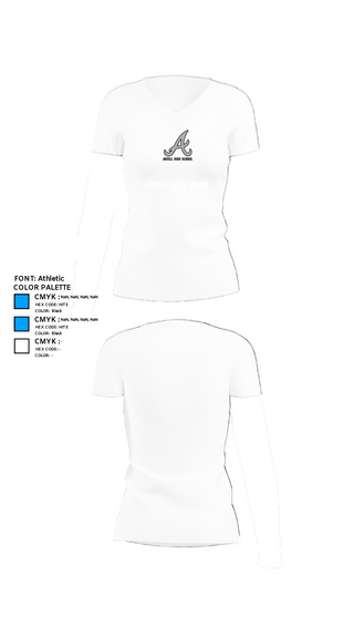 Womens Short Sleeve Vneck Shirt, Axtell High School, Spirit Store, Teamtime, Team time, sublimation, custom sports apparel, team uniforms, spirit wear, spiritwear, sports uniforms, custom shirts, team store, custom team store, fundraiser sports, apparel fundraiser