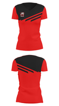 North Senior High School Track 89909632 Women's Short Sleeve V-neck Shirt - 24