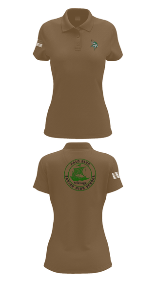 Womens Short Sleeve Performance Polo, Palo Alto High School Cheer, Cheer, Teamtime, Team time, sublimation, custom sports apparel, team uniforms, spirit wear, spiritwear, sports uniforms, custom shirts, team store, custom team store, fundraiser sports, apparel fundraiser