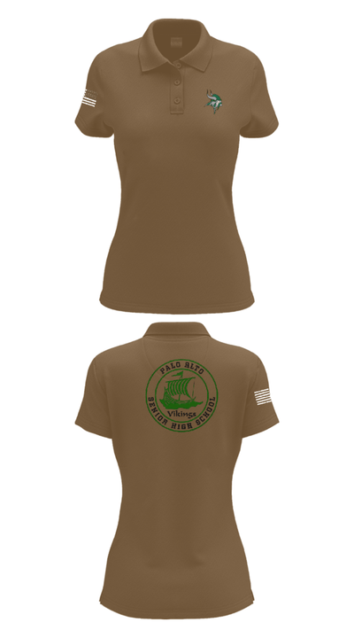 Palo Alto High School Cheer 94037882 Women's Short Sleeve Performance Polo  - 7