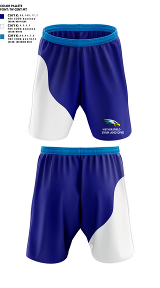 Athletic Shorts With Pockets, Wethersfield High School Swimming, Swimming, Teamtime, Team time, sublimation, custom sports apparel, team uniforms, spirit wear, spiritwear, sports uniforms, custom shirts, team store, custom team store, fundraiser sports, apparel fundraiser