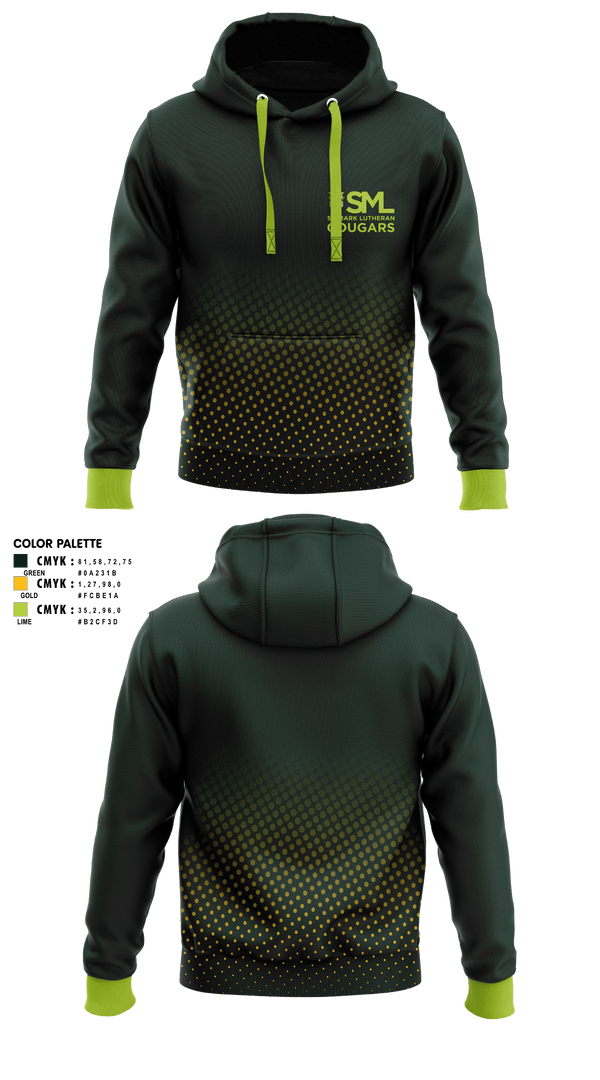 Hoodie, St. Mark Lutheran Cougars, Swimming, Teamtime, Team time, sublimation, custom sports apparel, team uniforms, spirit wear, spiritwear, sports uniforms, custom shirts, team store, custom team store, fundraiser sports, apparel fundraiser