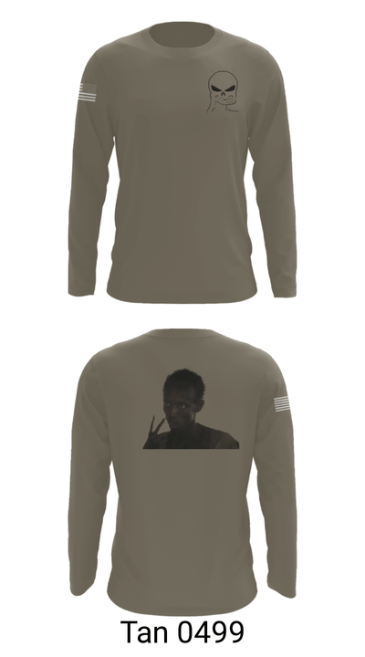 B Co, 303d IEW BN 70126830 Long Sleeve Performance Shirt - 66