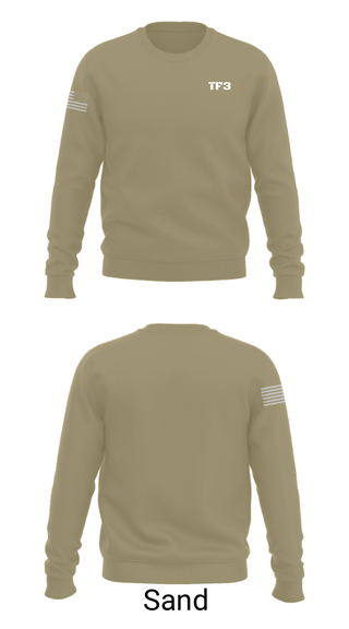 Crew Neck Sweatshirt, TF3, Army, Teamtime, Team time, sublimation, custom sports apparel, team uniforms, spirit wear, spiritwear, sports uniforms, custom shirts, team store, custom team store, fundraiser sports, apparel fundraiser