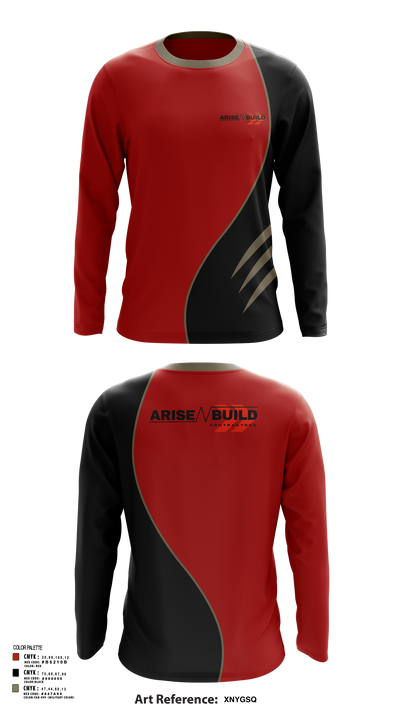 Arise N Build 35818845 Long Sleeve Performance Shirt 105