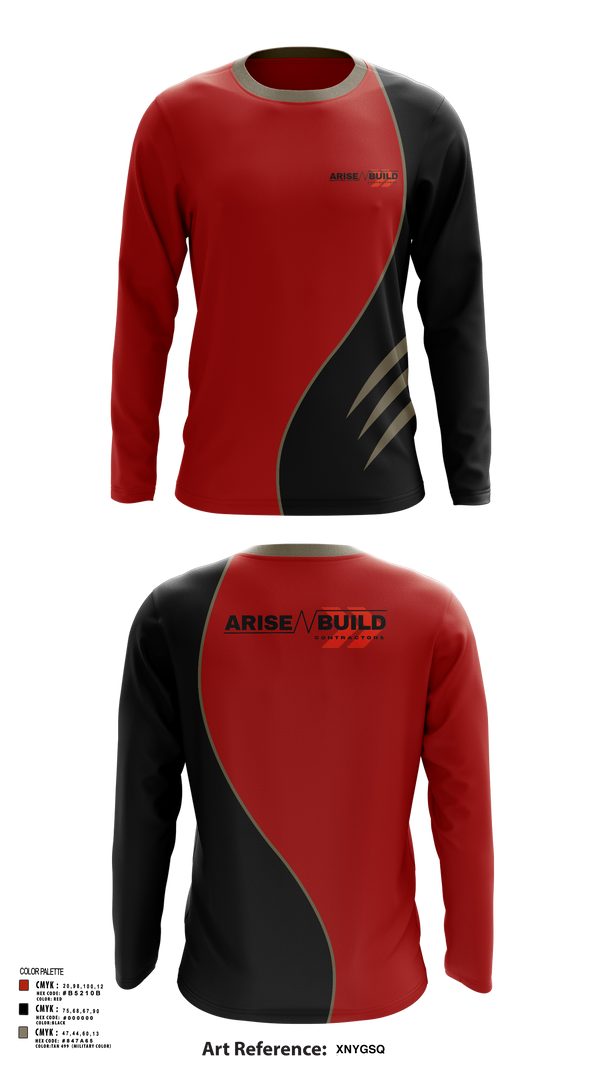 Long Sleeve Performance Shirt, Arise N Build, , Teamtime, Team time, sublimation, custom sports apparel, team uniforms, spirit wear, spiritwear, sports uniforms, custom shirts, team store, custom team store, fundraiser sports, apparel fundraiser