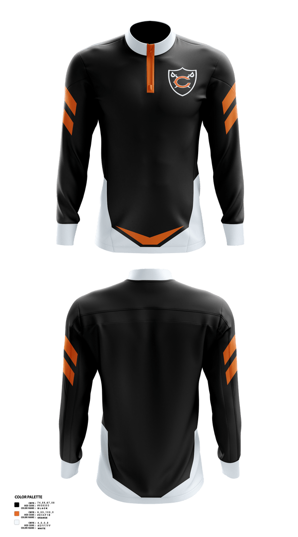 Quarter Zip Jacket, Coldwater Cavaliers, Wrestling, Teamtime, Team time, sublimation, custom sports apparel, team uniforms, spirit wear, spiritwear, sports uniforms, custom shirts, team store, custom team store, fundraiser sports, apparel fundraiser