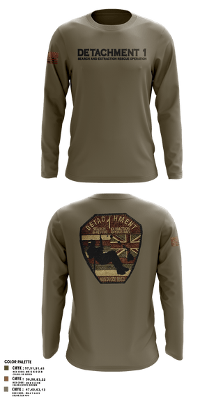 Long Sleeve Performance Shirt, Detachment 1, Air Force, Teamtime, Team time, sublimation, custom sports apparel, team uniforms, spirit wear, spiritwear, sports uniforms, custom shirts, team store, custom team store, fundraiser sports, apparel fundraiser