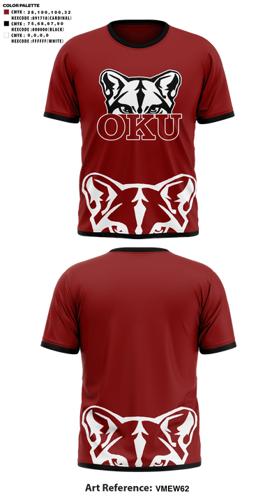 Oklahoma Union Senior High School Cheer 23375182 Short Sleeve Performance Shirt - 41