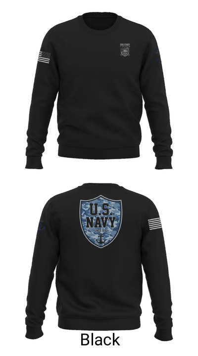 CVN 77 George HW Bus 94572783 Crew Neck Sweatshirt - 14