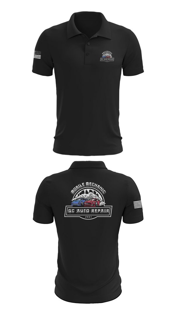 Short Sleeve Performance Polo, GC AUTO REPAIR, , Teamtime, Team time, sublimation, custom sports apparel, team uniforms, spirit wear, spiritwear, sports uniforms, custom shirts, team store, custom team store, fundraiser sports, apparel fundraiser