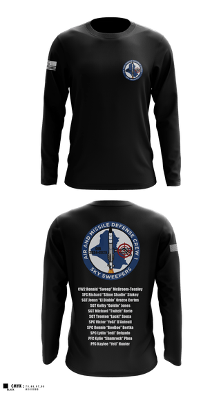 Long Sleeve Performance Shirt, Bravo Battery, 4th Battalion, 3rd Air Defense Artillery Regiment, Army, Teamtime, Team time, sublimation, custom sports apparel, team uniforms, spirit wear, spiritwear, sports uniforms, custom shirts, team store, custom team store, fundraiser sports, apparel fundraiser