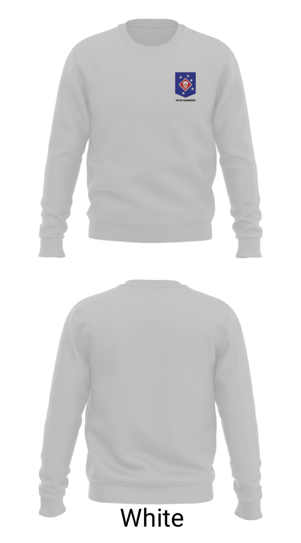 Crew Neck Sweatshirt, 75th rangers, Army, Teamtime, Team time, sublimation, custom sports apparel, team uniforms, spirit wear, spiritwear, sports uniforms, custom shirts, team store, custom team store, fundraiser sports, apparel fundraiser