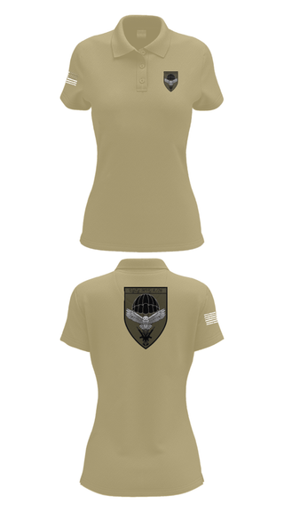 Womens Short Sleeve Performance Polo, 8.FschJgRgt 26, Army, Teamtime, Team time, sublimation, custom sports apparel, team uniforms, spirit wear, spiritwear, sports uniforms, custom shirts, team store, custom team store, fundraiser sports, apparel fundraiser