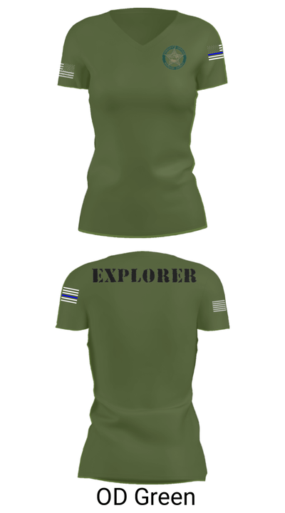 BSO Explorers 2103492 Women's Short Sleeve V-neck Shirt - 46