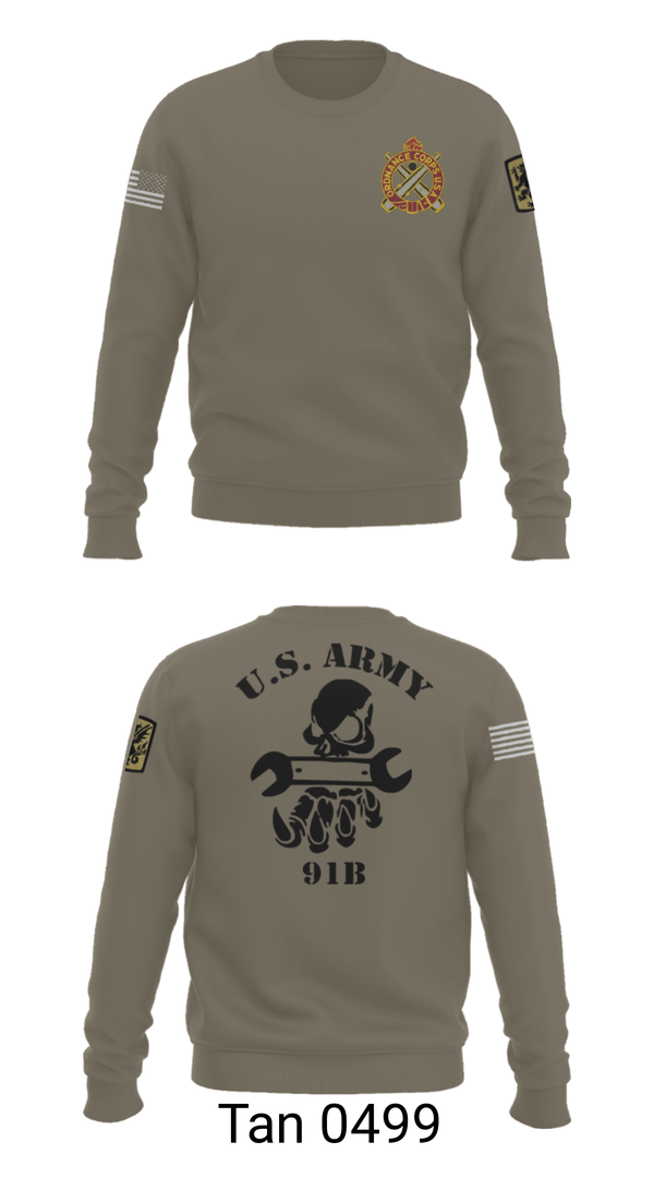 Crew Neck Sweatshirt, 411TH, Army, Teamtime, Team time, sublimation, custom sports apparel, team uniforms, spirit wear, spiritwear, sports uniforms, custom shirts, team store, custom team store, fundraiser sports, apparel fundraiser