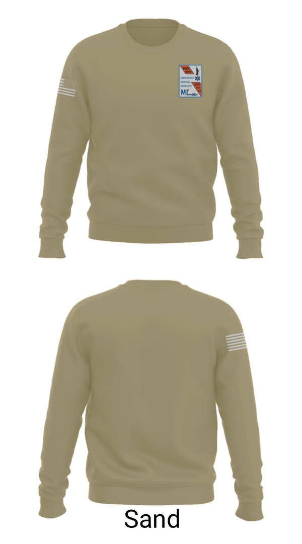 Crew Neck Sweatshirt, RWJ JCMC, Fire Department, Teamtime, Team time, sublimation, custom sports apparel, team uniforms, spirit wear, spiritwear, sports uniforms, custom shirts, team store, custom team store, fundraiser sports, apparel fundraiser