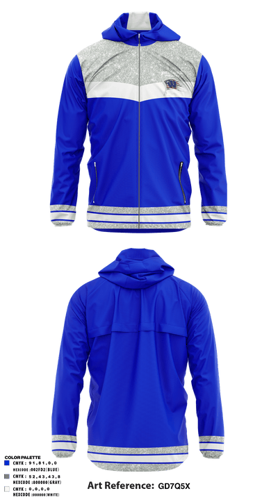 Wheatland youth football and cheer 53677637 Windbreaker - 8