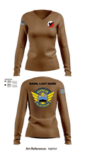 Savage Platoon, 2-7 CAV 52531562 Women's Long Sleeve V-neck Shirt - 1