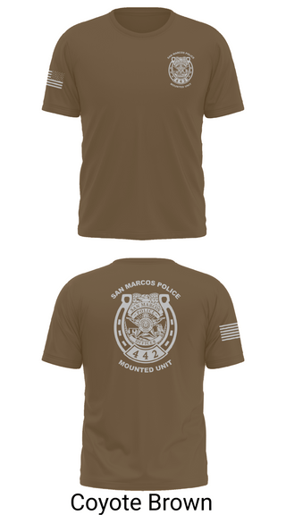 Old School Cotton Feel Shirt, San Marcos Police Mounted Unit, , Teamtime, Team time, sublimation, custom sports apparel, team uniforms, spirit wear, spiritwear, sports uniforms, custom shirts, team store, custom team store, fundraiser sports, apparel fundraiser