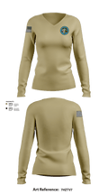 Bandit Troop 37808208 Women's Long Sleeve V-neck Shirt - 2
