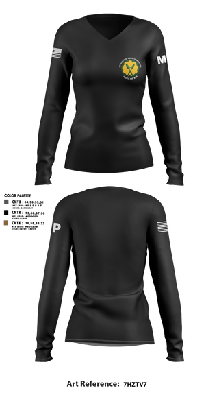 Womens Long Sleeve Vneck Shirt, 160th mp bn, Army, Teamtime, Team time, sublimation, custom sports apparel, team uniforms, spirit wear, spiritwear, sports uniforms, custom shirts, team store, custom team store, fundraiser sports, apparel fundraiser