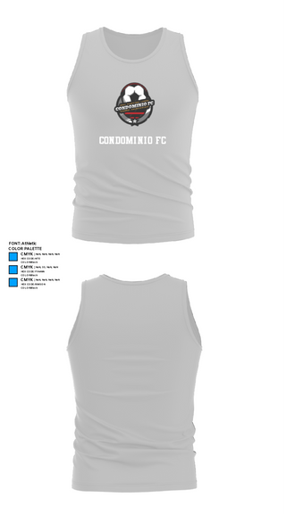 Tank Top, Condominio FC, Men's Soccer, Teamtime, Team time, sublimation, custom sports apparel, team uniforms, spirit wear, spiritwear, sports uniforms, custom shirts, team store, custom team store, fundraiser sports, apparel fundraiser