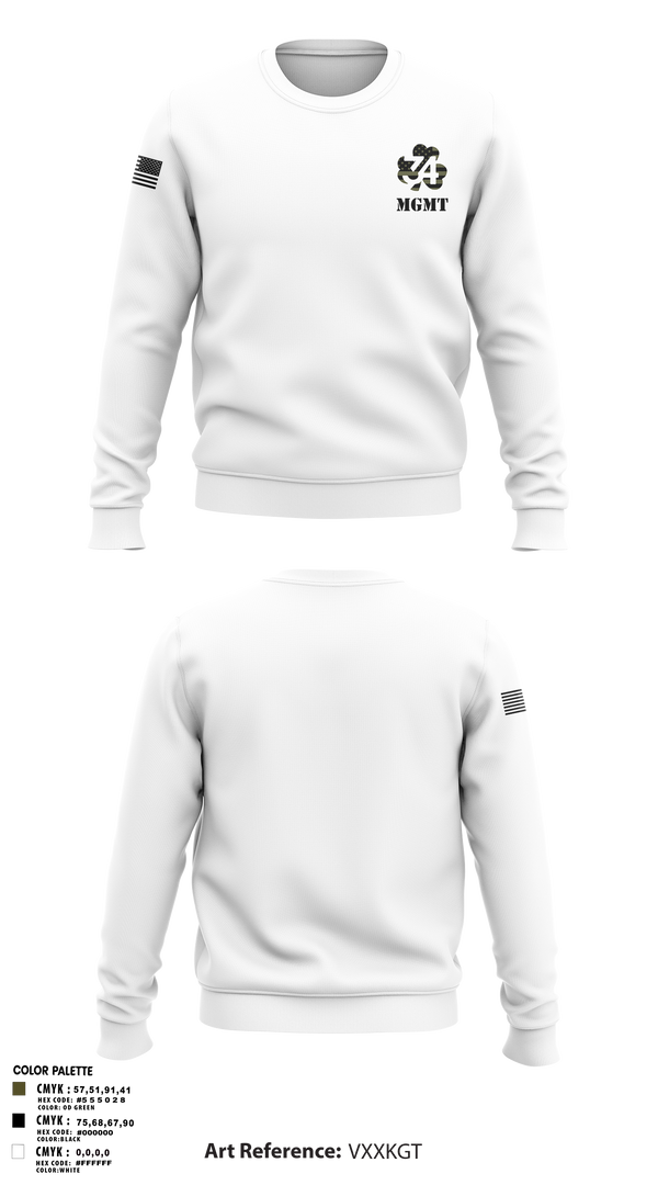Crew Neck Sweatshirt, 34 mgmt, , Teamtime, Team time, sublimation, custom sports apparel, team uniforms, spirit wear, spiritwear, sports uniforms, custom shirts, team store, custom team store, fundraiser sports, apparel fundraiser