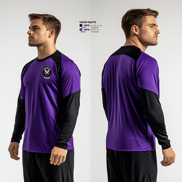 Long Sleeve Performance Shirt, Throckmorton High School Track and Field, Track & Field, Teamtime, Team time, sublimation, custom sports apparel, team uniforms, spirit wear, spiritwear, sports uniforms, custom shirts, team store, custom team store, fundraiser sports, apparel fundraiser