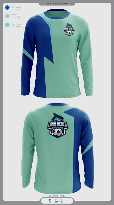 LB shark 25689570 Long Sleeve Performance Shirt - 2