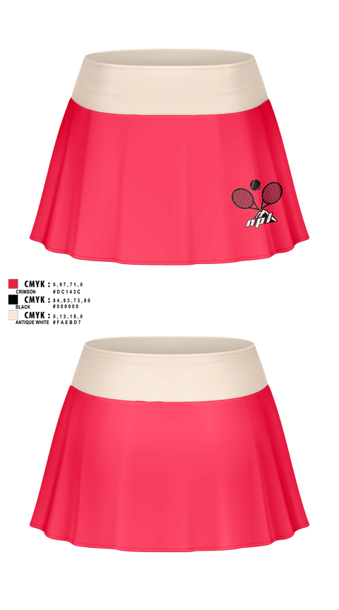 Skort, North Penn-Liberty Mounties, Tennis, Teamtime, Team time, sublimation, custom sports apparel, team uniforms, spirit wear, spiritwear, sports uniforms, custom shirts, team store, custom team store, fundraiser sports, apparel fundraiser