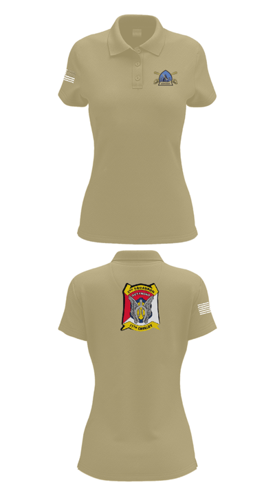 B Troop 2-17 Cav REGT 36740014 Women's Short Sleeve Performance Polo  - 95