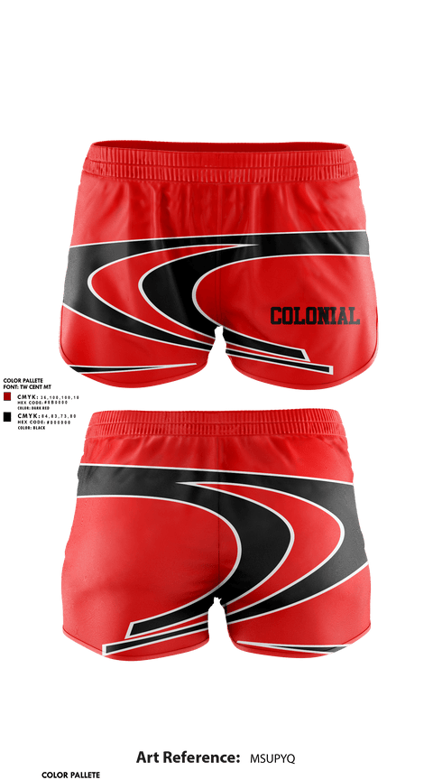 Womens Shorts, Colonial, Men's Lacrosse, Teamtime, Team time, sublimation, custom sports apparel, team uniforms, spirit wear, spiritwear, sports uniforms, custom shirts, team store, custom team store, fundraiser sports, apparel fundraiser