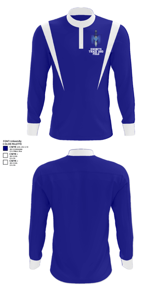 Quarter Zip Jacket, iMater Knights, Track & Field, Teamtime, Team time, sublimation, custom sports apparel, team uniforms, spirit wear, spiritwear, sports uniforms, custom shirts, team store, custom team store, fundraiser sports, apparel fundraiser