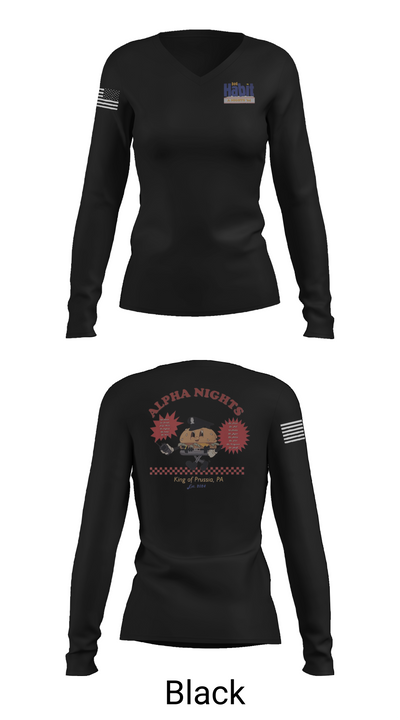 Upper Merion 36683777 Women's Long Sleeve V-neck Shirt - 35