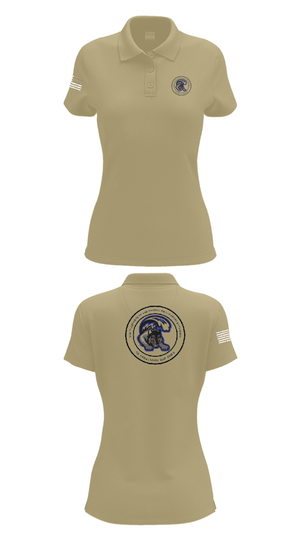Womens Short Sleeve Performance Polo, 1184th DDSB, Army, Teamtime, Team time, sublimation, custom sports apparel, team uniforms, spirit wear, spiritwear, sports uniforms, custom shirts, team store, custom team store, fundraiser sports, apparel fundraiser