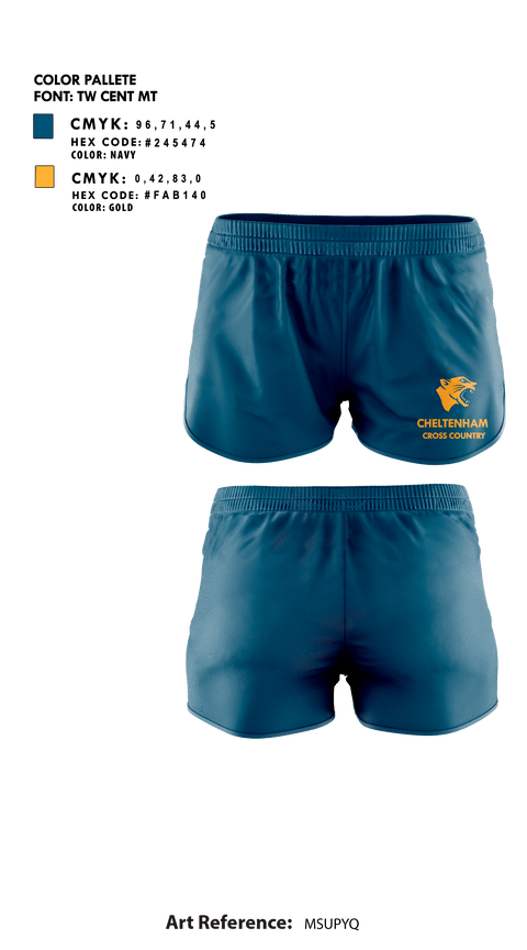 Womens Shorts, Cheltenham High School Cross Country, Cross Country, Teamtime, Team time, sublimation, custom sports apparel, team uniforms, spirit wear, spiritwear, sports uniforms, custom shirts, team store, custom team store, fundraiser sports, apparel fundraiser