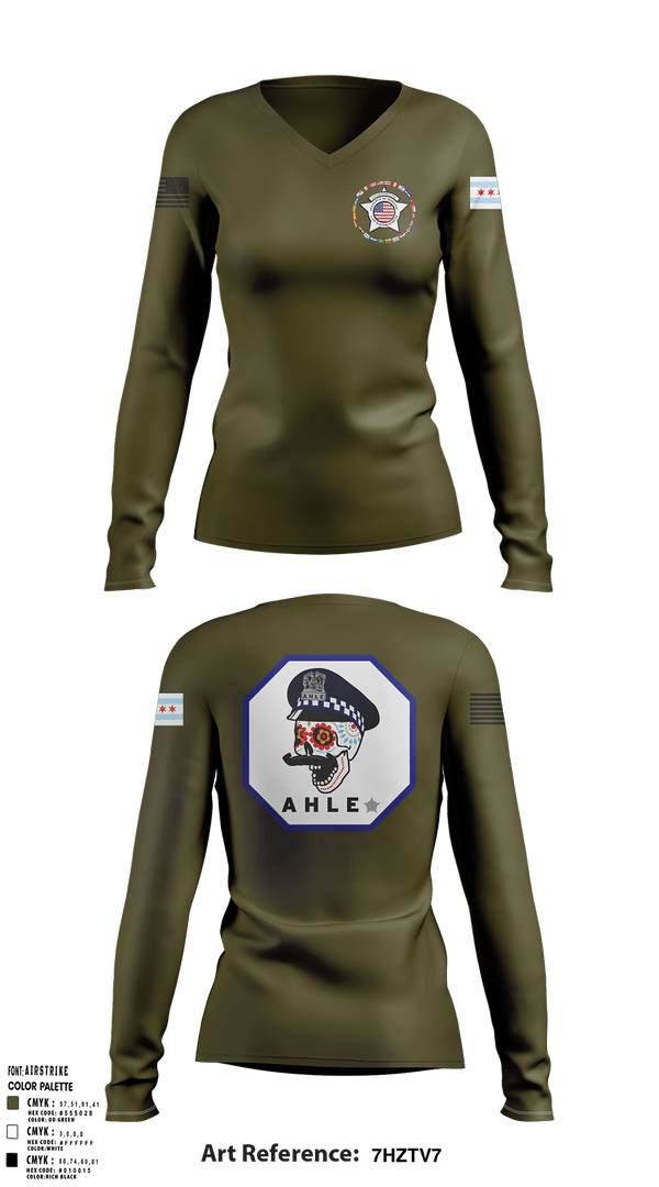 Womens Long Sleeve Vneck Shirt, Cpd, Police, Teamtime, Team time, sublimation, custom sports apparel, team uniforms, spirit wear, spiritwear, sports uniforms, custom shirts, team store, custom team store, fundraiser sports, apparel fundraiser