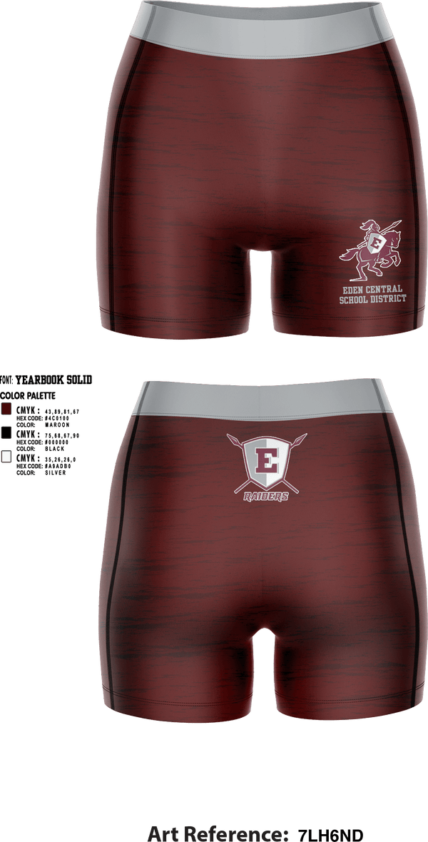 Womens Compression Shorts, Eden Central School District Volleyball, Women's Volleyball, Teamtime, Team time, sublimation, custom sports apparel, team uniforms, spirit wear, spiritwear, sports uniforms, custom shirts, team store, custom team store, fundraiser sports, apparel fundraiser