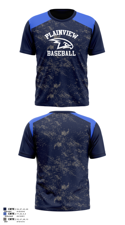 Plainview Little League 37284213 Short Sleeve Performance Shirt - 25