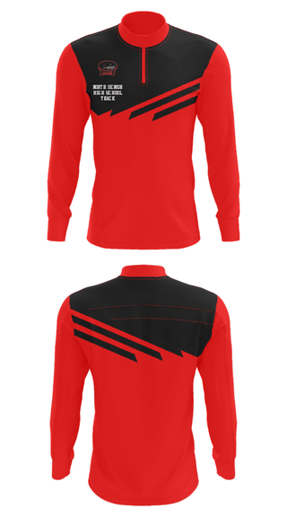 Quarter Zip Jacket, North Senior High School Track, Track & Field, Teamtime, Team time, sublimation, custom sports apparel, team uniforms, spirit wear, spiritwear, sports uniforms, custom shirts, team store, custom team store, fundraiser sports, apparel fundraiser