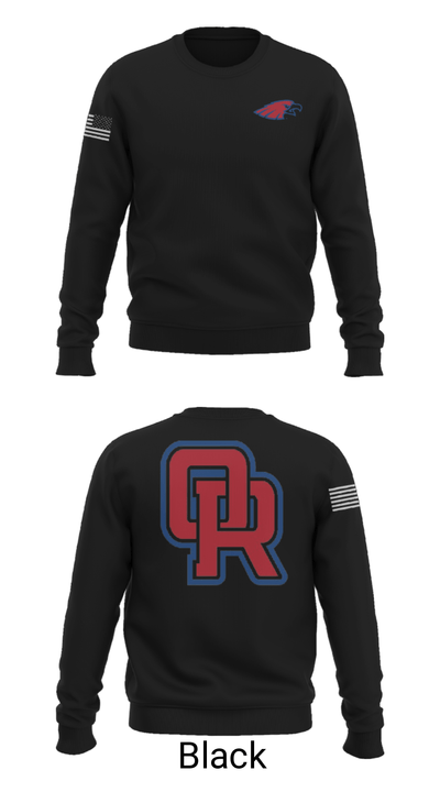 Oak Ridge High School Tennis 19732453 Crew Neck Sweatshirt - 9